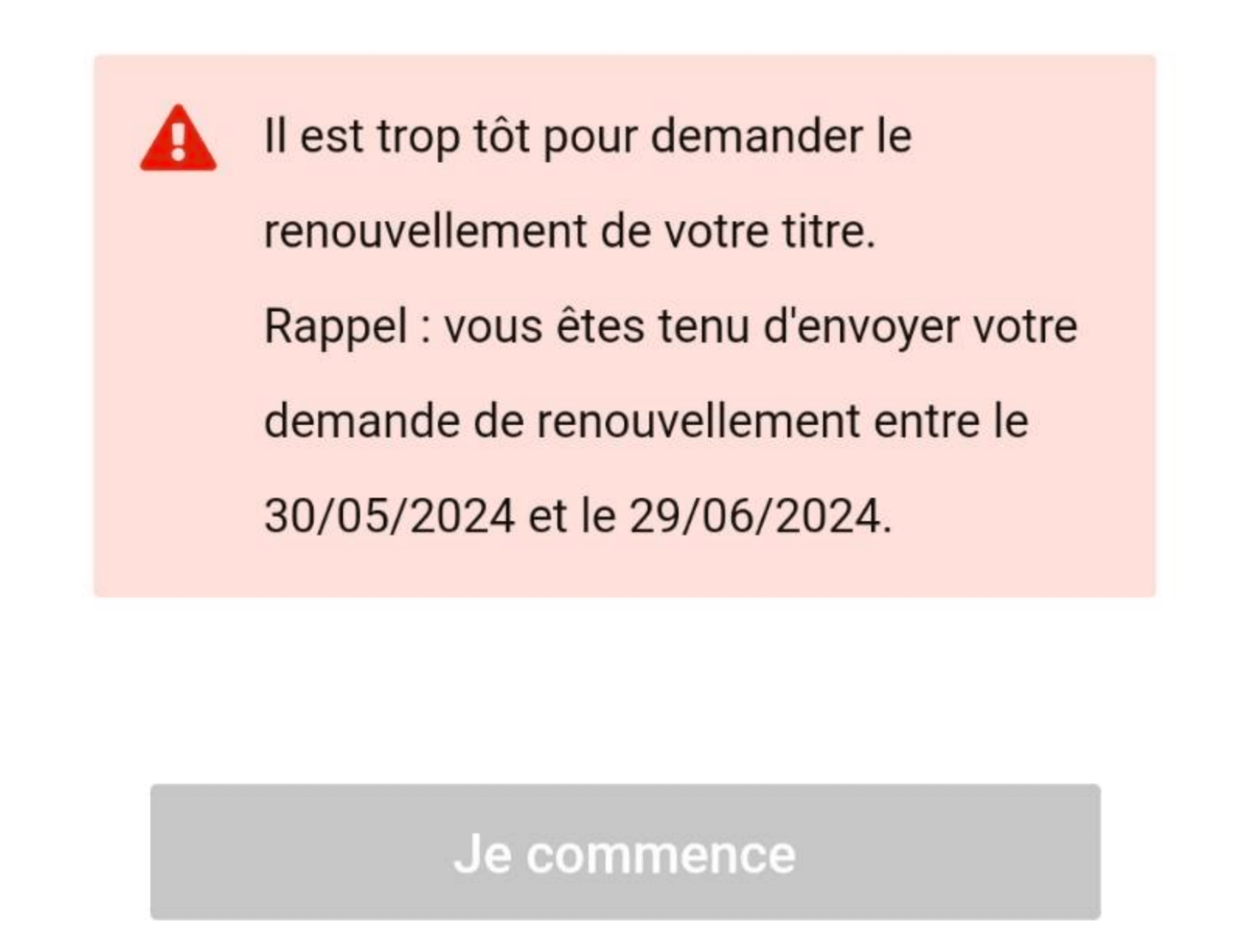 法國延簽 根據 ANEF (Administration Numérique pour les Etrangers en France) 的規定，居留許可應在到期前二到四個月內申請