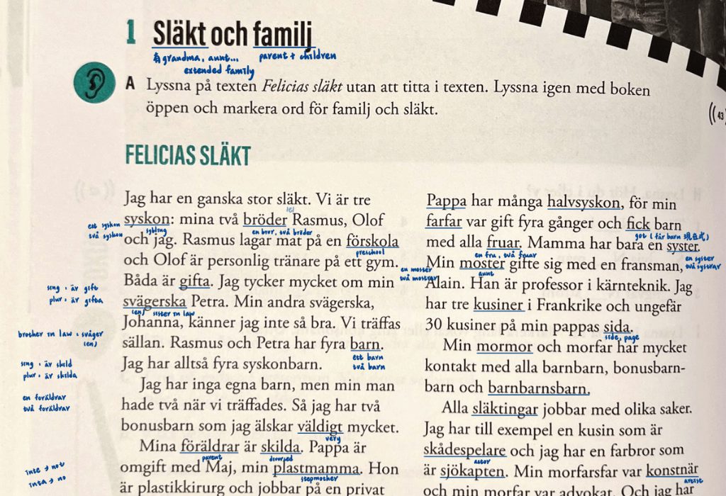 Swedish for International Students, Beginner's Course（初級瑞典文）